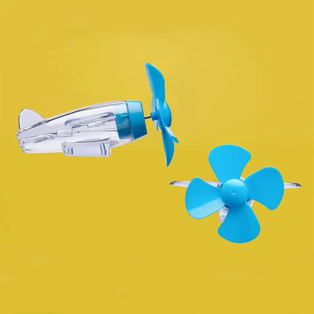 With Traceless Adhesive Small Airplane Car Decorations Warning Effect Wind Power Generation Mini Airplane LED Light Safe Riding