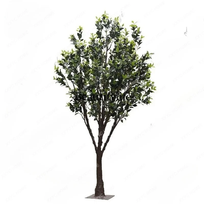 XX simulated camellia tree indoor and outdoor decoration fake plant new landscaping simulated green plant