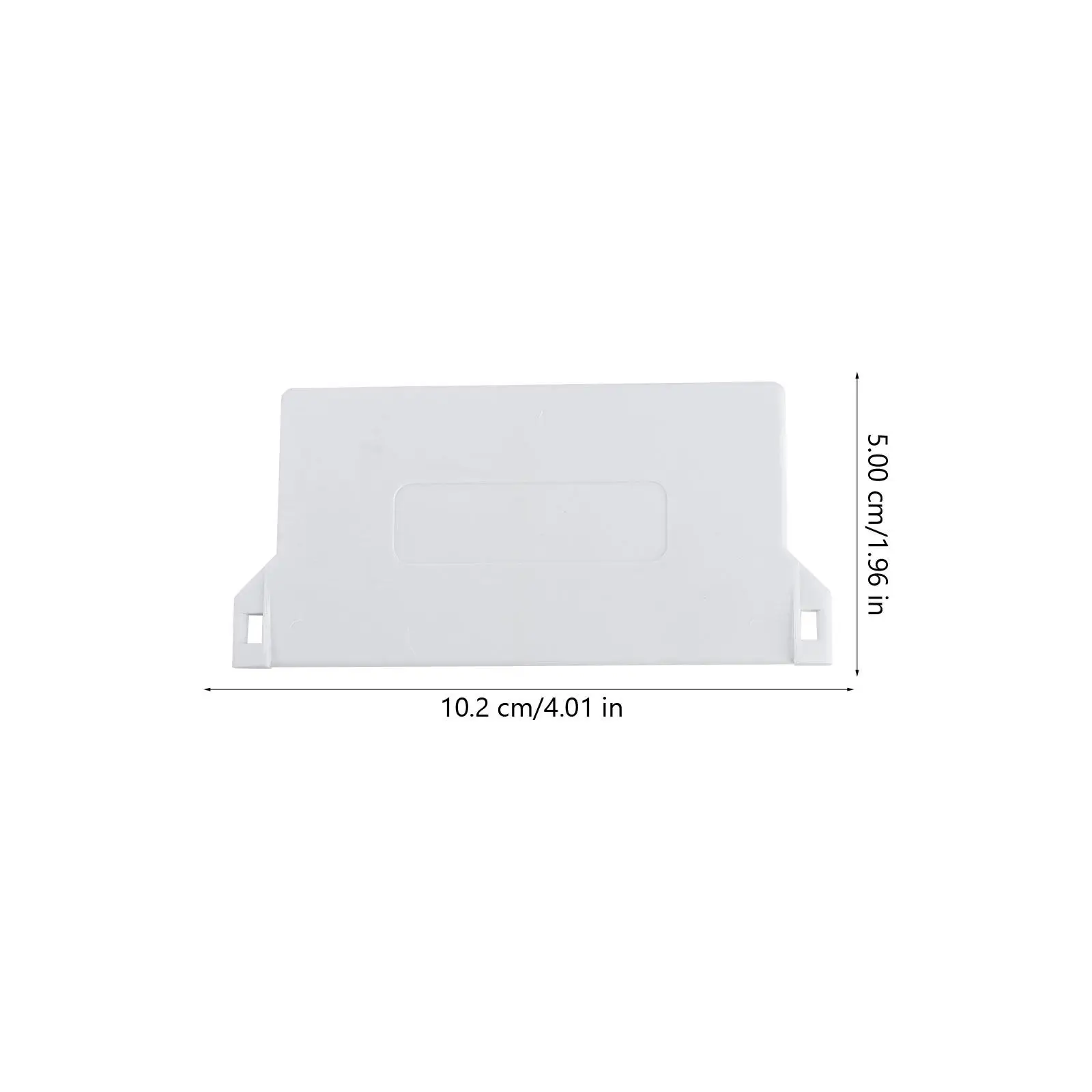 10Pcs 89Mm PVC Vertical Blind Bottom Weights Slats White Plastic Fittings for Straight Alignment Compatible with 89Mm Slats Home
