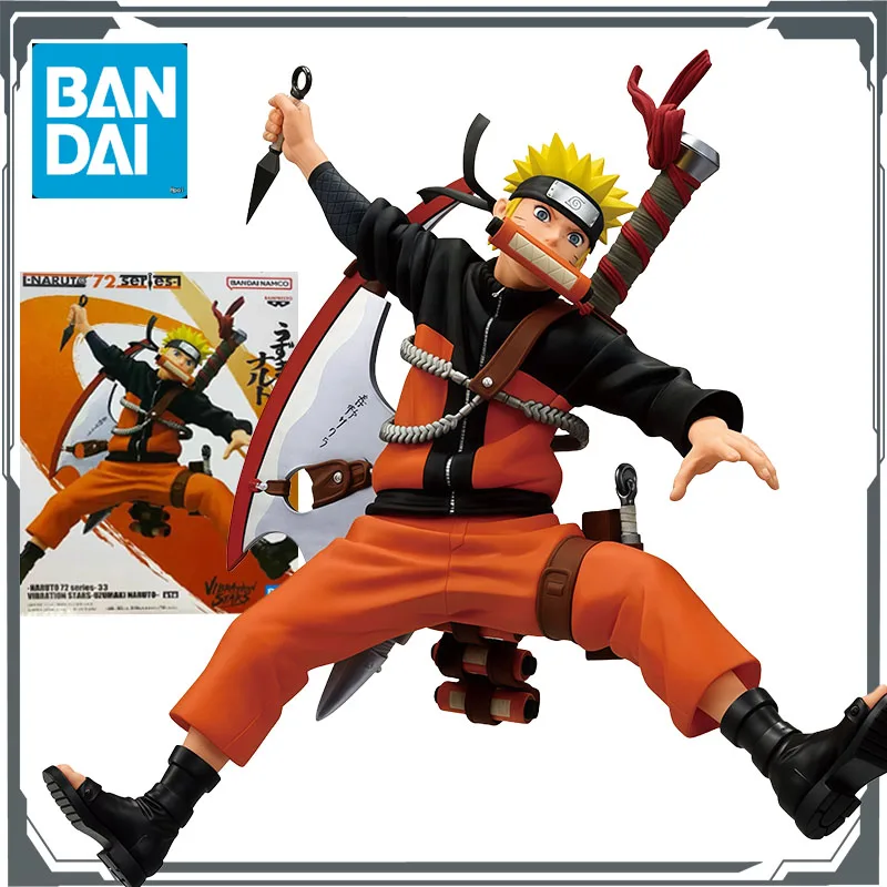 Bandai Originele HYOKOFIG-Naruto Uzumaki-Anime Actiefiguren Speelgoed voor Jongens Kerstcadeau Collectible Model Ornamenten