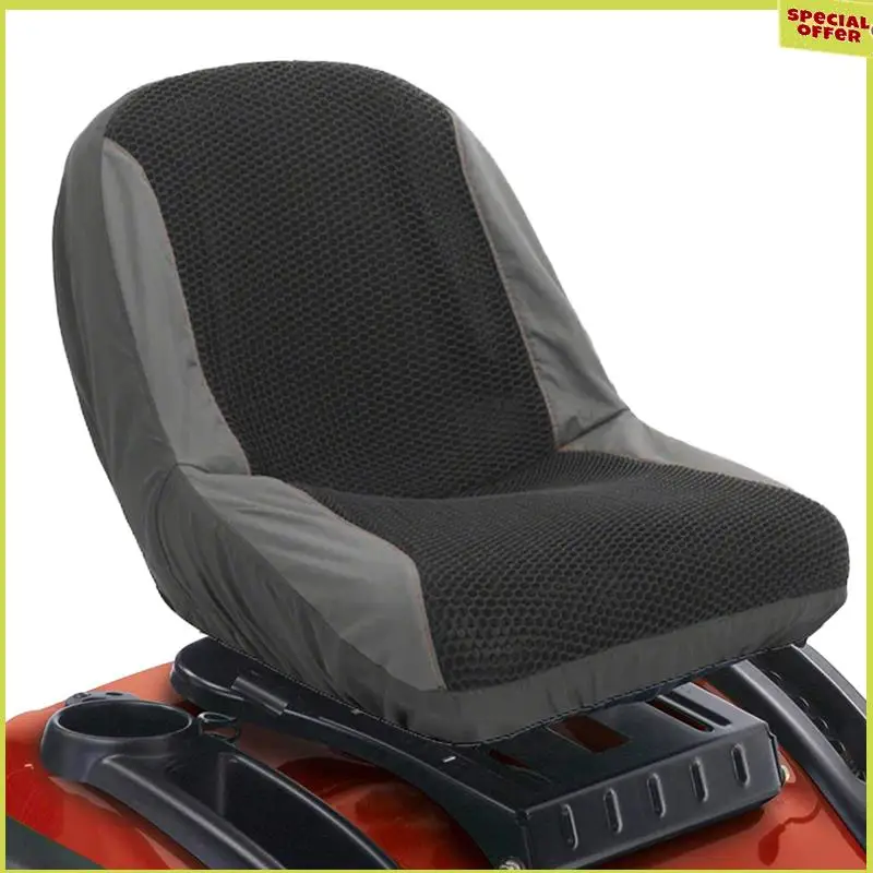 A34r universal cortador de grama tractor assentos capa acolchoada conforto almofada armazenamento bolsa cortador de grama peças reposição acessórios