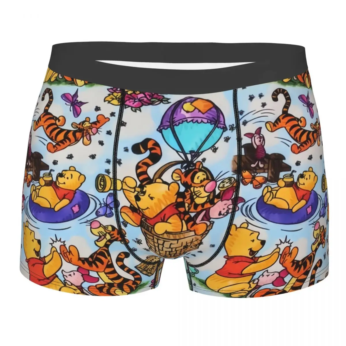 

Custom Fashion Many Adventures Of Winnie The Pooh Anime Boxers Shorts Panties Men's Underpants Stretch Cartoon Briefs Underwear