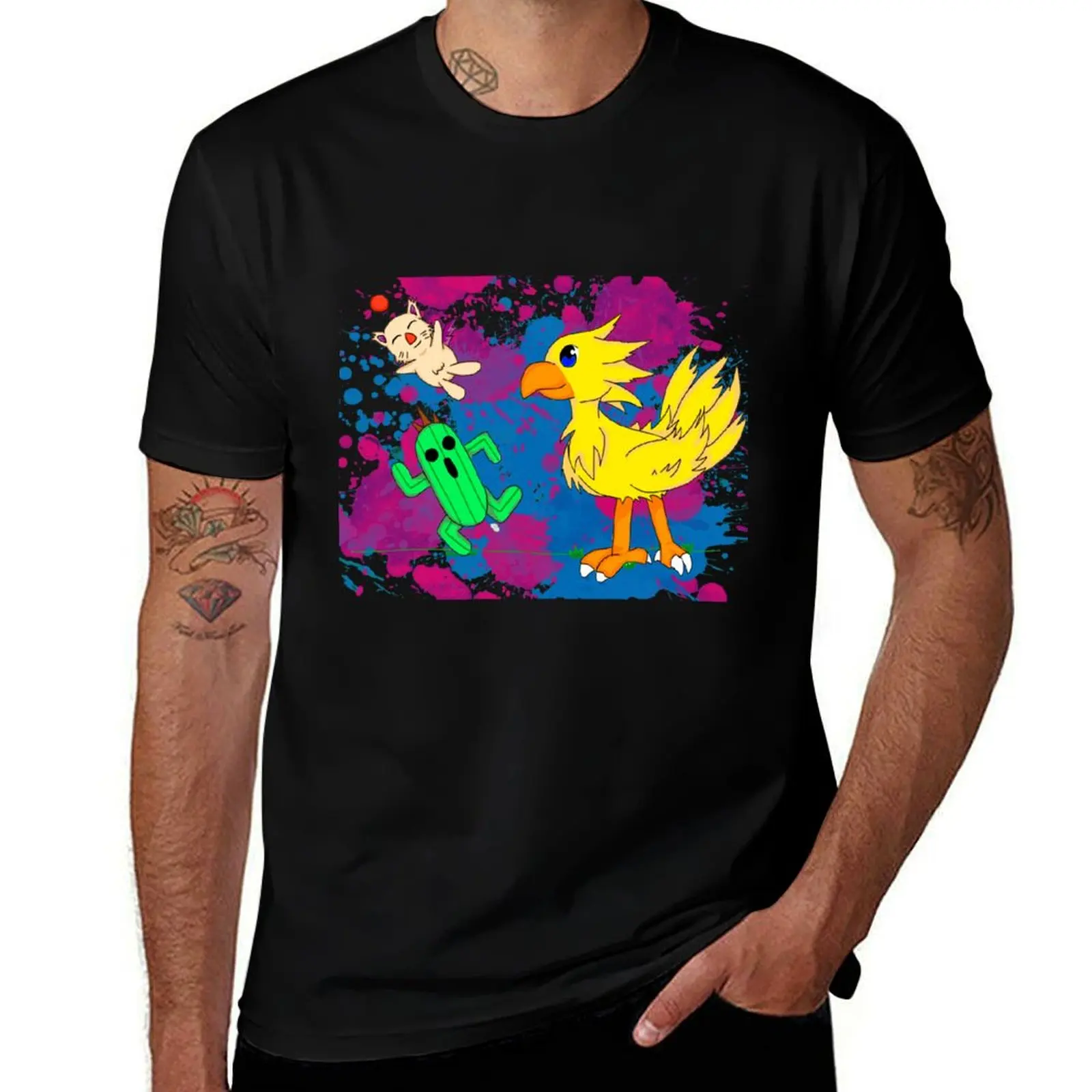 

Final Pets (chocobo, moogle, cactuar) T-Shirt t shirts for man pack white g man t shirts for men T-Shirt