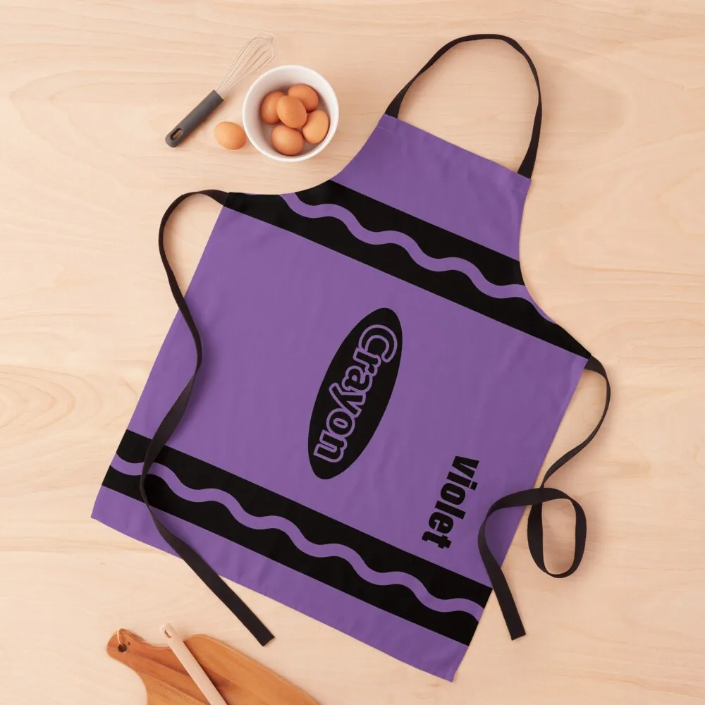 Violet Purple Crayon Box Halloween Party Group Costume Apron Apron For Girl Sexy Apron Aprons For Woman