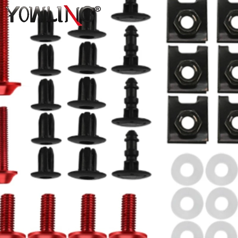 

For Honda CBR650R CBR500R CBR300R CBR 650R 500R 300R Motorcycle Accessories CNC Aluminum Fairing Bolts Screws Kit Nut Clips