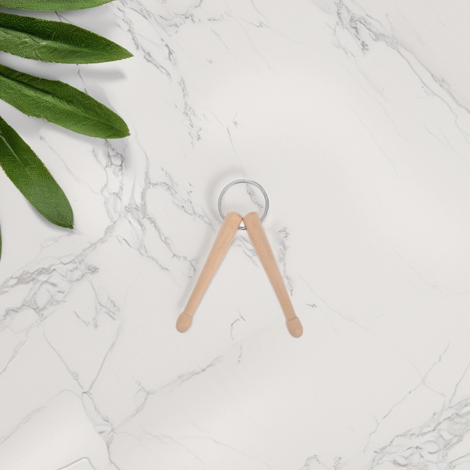 3PCS Drumstick Keychain Durable Material Mini Decorative Musical Instrument Pendant for Bag Cellphone Car