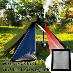 Hot Tent Stove Jack / Fire Resistant Anti-Scald / Fire Stove Pipe Vent Pipe Protect Ring Winter Camping Teepee Tipi Accessory