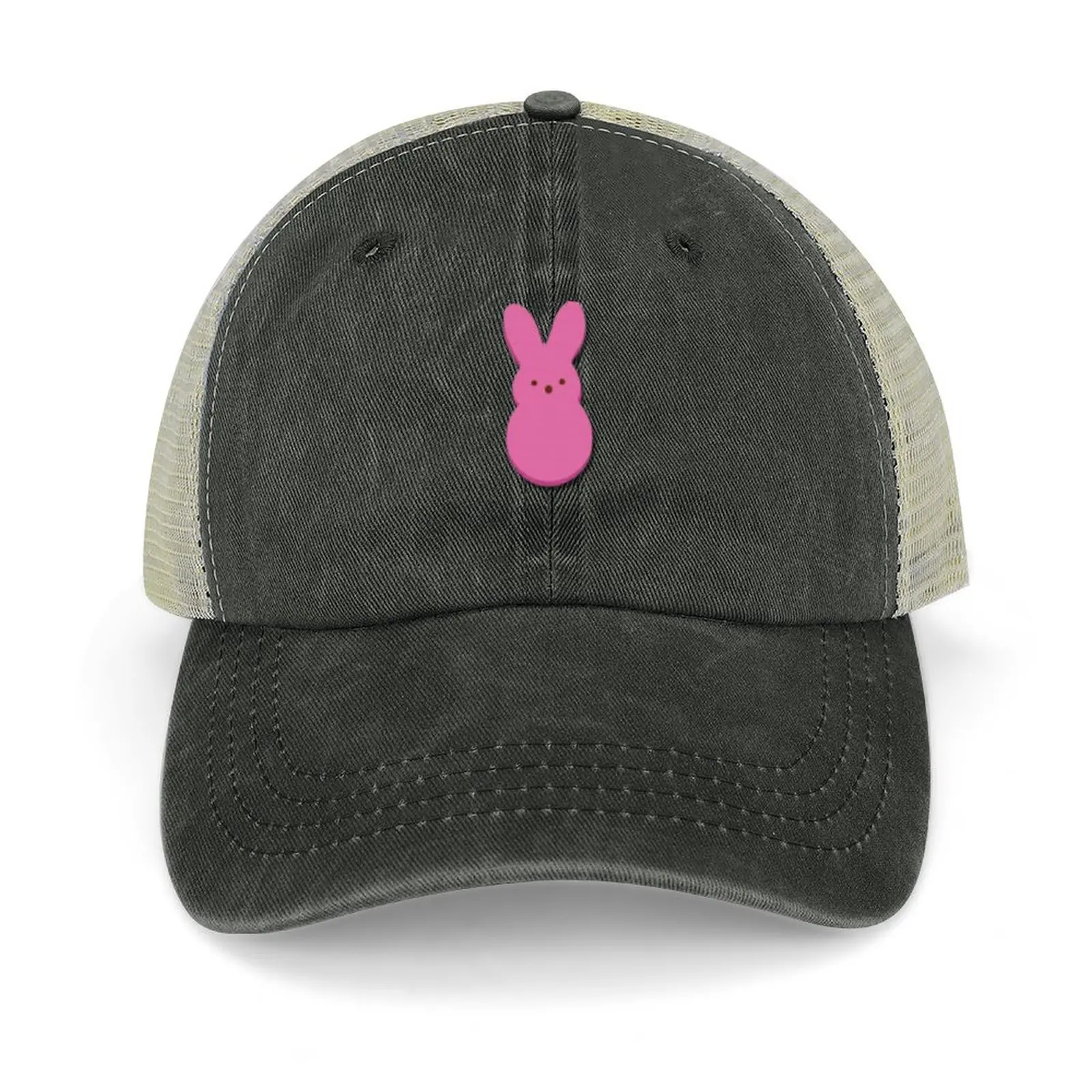 

Easter Peep marshmellow treat candy bunny Pink cute shirt, sticker, hat Cowboy Hat Streetwear Thermal Visor Boy Women's