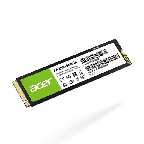ACER FA200 500GB M.2 2280 NVMe SSD | PCIe 4.0 | Up to 7200 MB/s