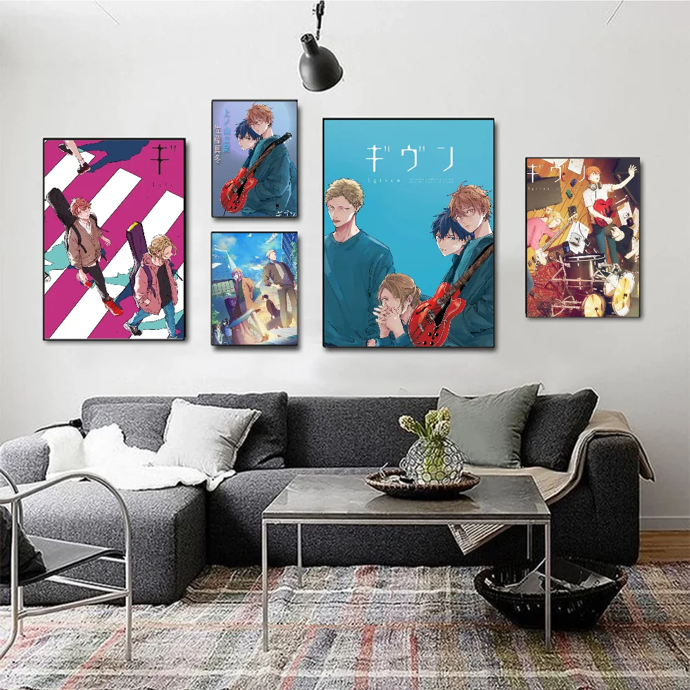 Anime dado diy cartaz pegajoso fantasia adesivo de parede para sala de estar bar decoração da parede