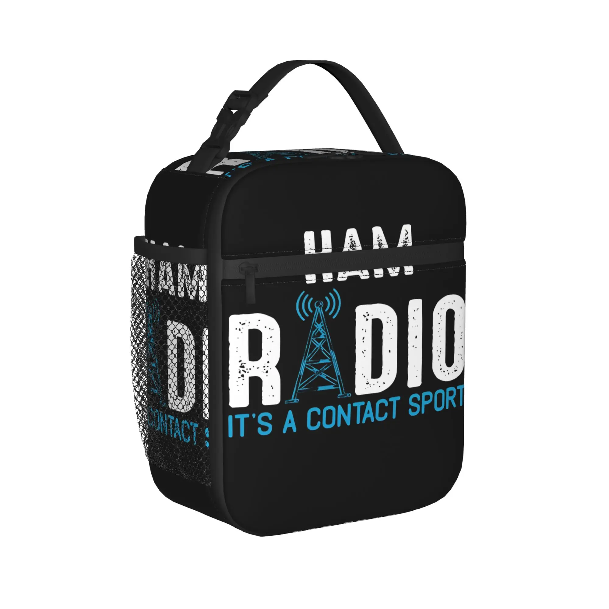Ham Radio It's A Contact Sport  Insulated Lunch Bag Meal Container Thermal Bag Lunch Box Tote College  Outdoor Girl Boy