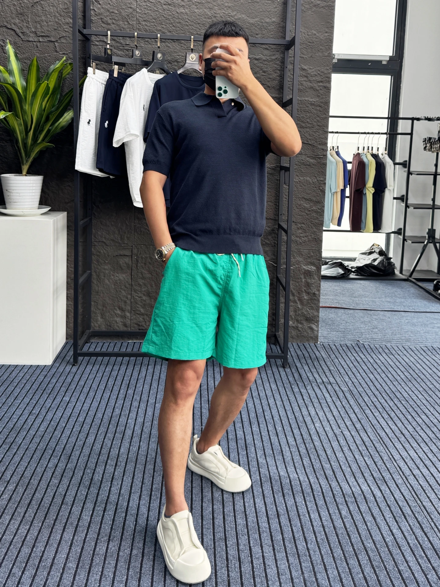 

Pampa& Luxury Preppy Style Men's Shirt Short Sleeve Cotton Linen Comfortable Breathable Summer Sea Gull Collar