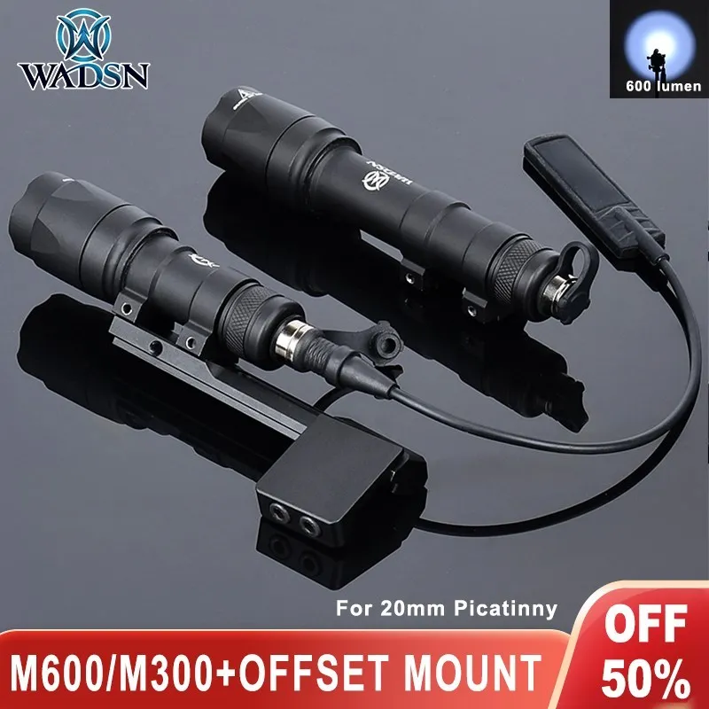 Wadsn M600C linterna táctica Picatinny 20mm LED caza