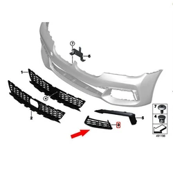 51118092157 51118092158 Front Bumper Grille Closed Grille Car Replacement Parts For BMW 7 Series G11 G12 2015-2020