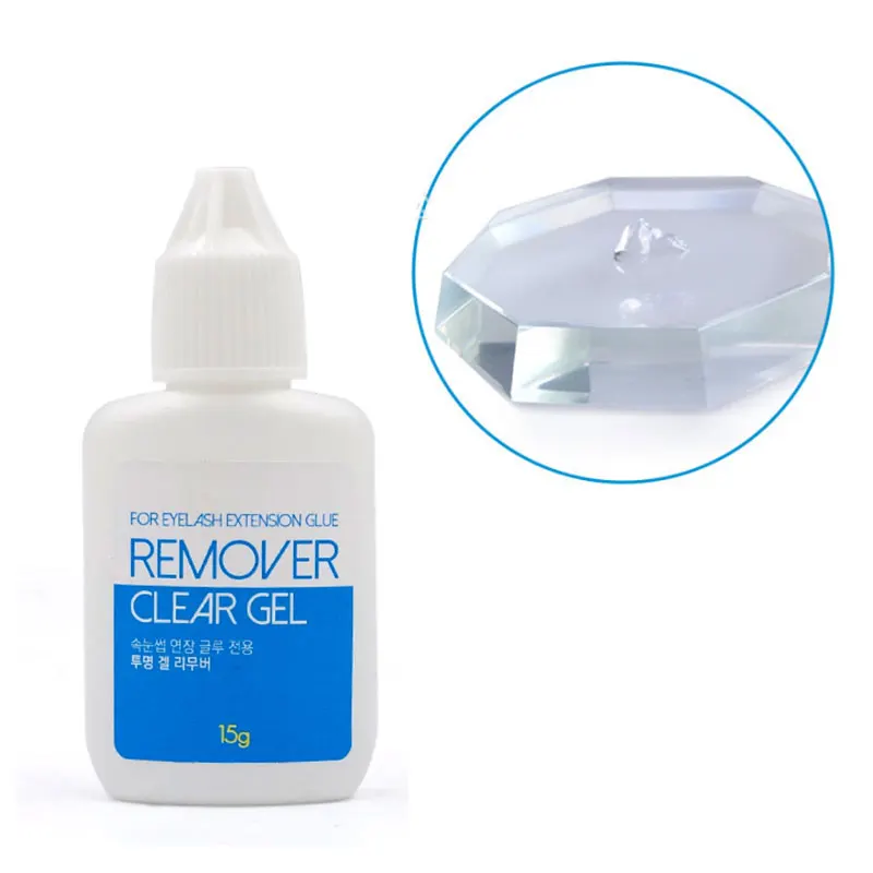 Original Korea Lash Remover Gel for Eyelash Extensions Glue Pink /Clear False Lash Removal Liquid Makeup Tool 15g