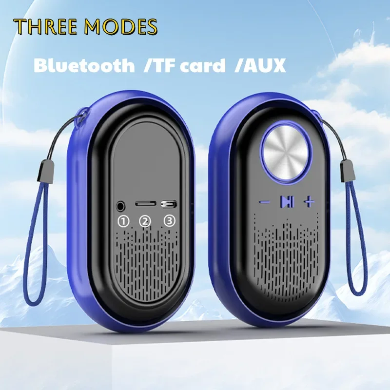مكبر صوت بلوتوث صغير محمول مع خاصية إلغاء الضوضاء TWS سماعة أذن رياضية لاسلكية مشغل MP3 خارجي متوافق مع IOS Android
