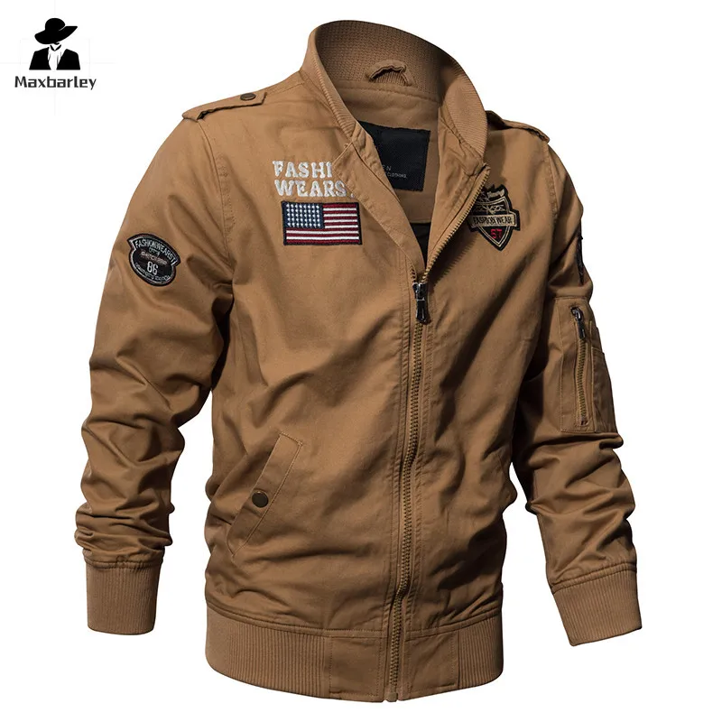 New Spring Style Pilot Jacket Multi-pocket Men Tactical Flight Jacket Autumn US Tactical hunting Motorcycle Outwear Cotton