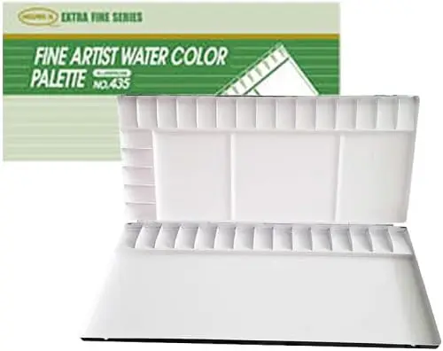 

Aluminum Watercolor Palette 13,20,26,30,35,39,65 Comp nts Painting (AL-435)