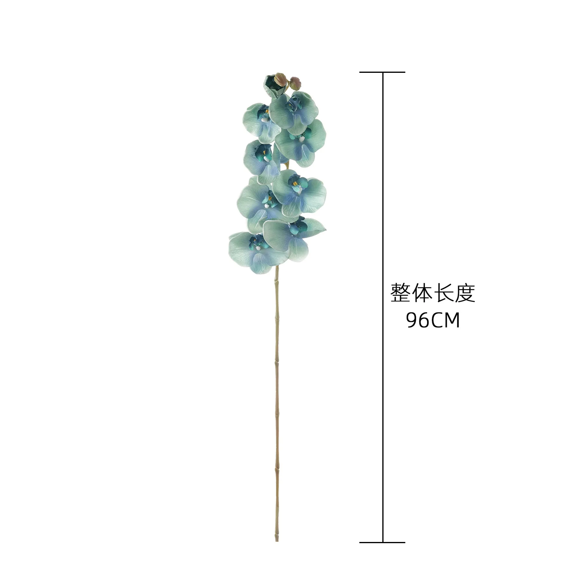 3 Stück Real Touch Feuchtigkeitsspendende Künstliche Phalaenopsis-Orchideen Hochzeits- und Heimdekoration Blumenarrangement Künstliche Schmetterlingsorchideen – Detail 2