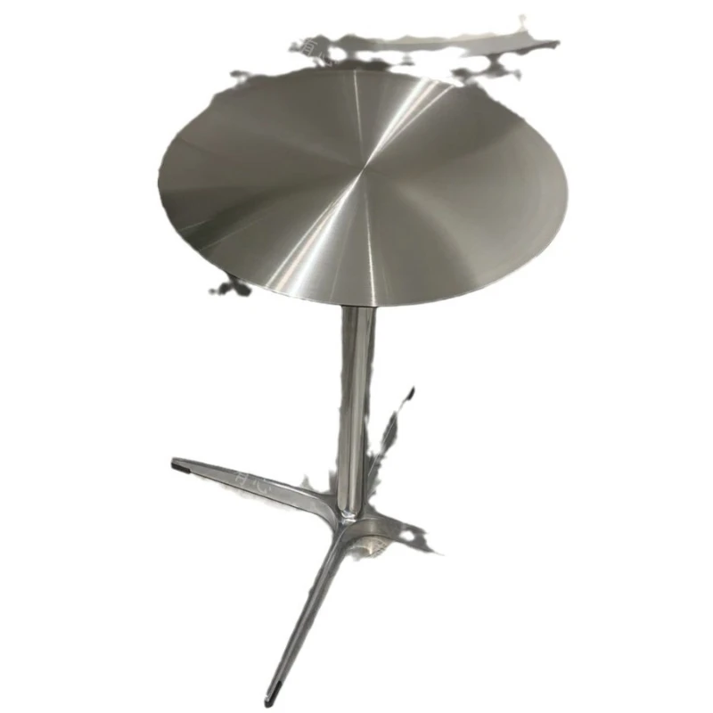 

Stainless steel small round table square table dessert milk tea shop dining table round balcony iron art negotiation