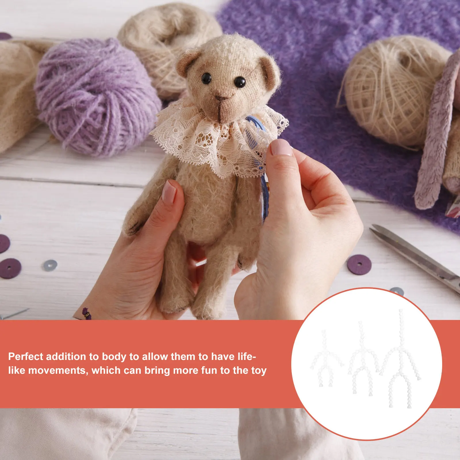 

6Pcs Lightweight for Fabric Articulated Joints Long-Lasting Build Quality