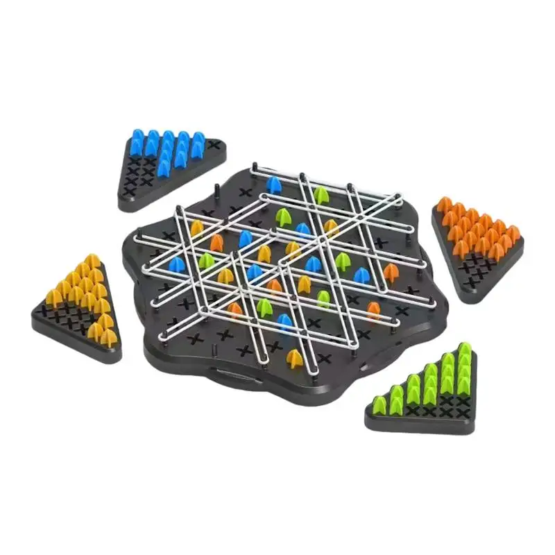 

Chain Triangle Game Set Puzzle Chain Board Toy Rubber Band Chain Triangle Board For Parties Educational Kids Toy Fun Puzzle