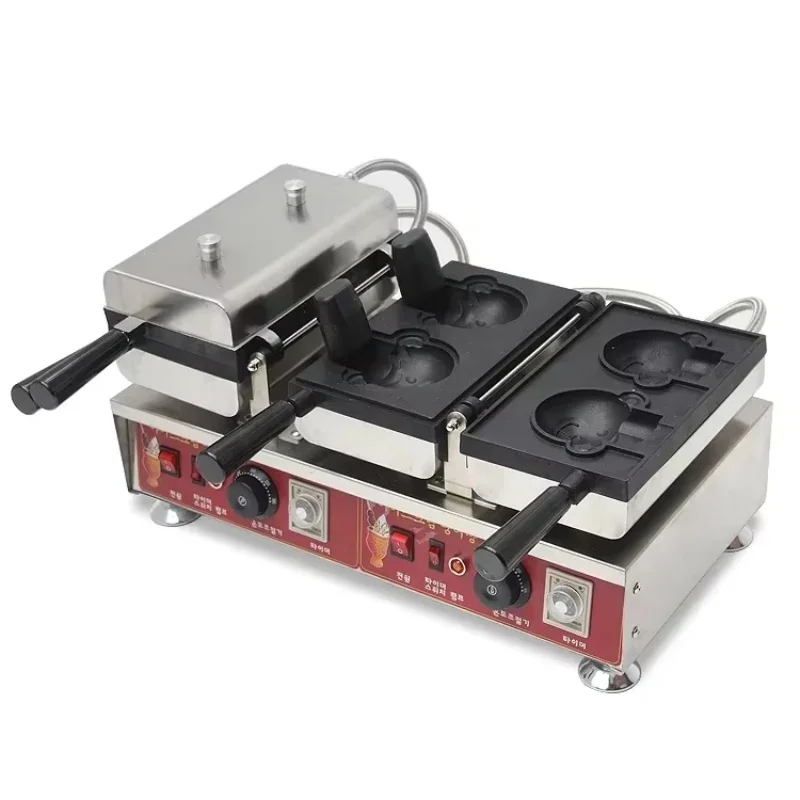 سعر منخفض صنع في الصين تكون مليئة بالسمد على شكل دب صانع الوافل الآيس كريم كعكة الوافل صانع وعاء الوافل الفقاعي #3