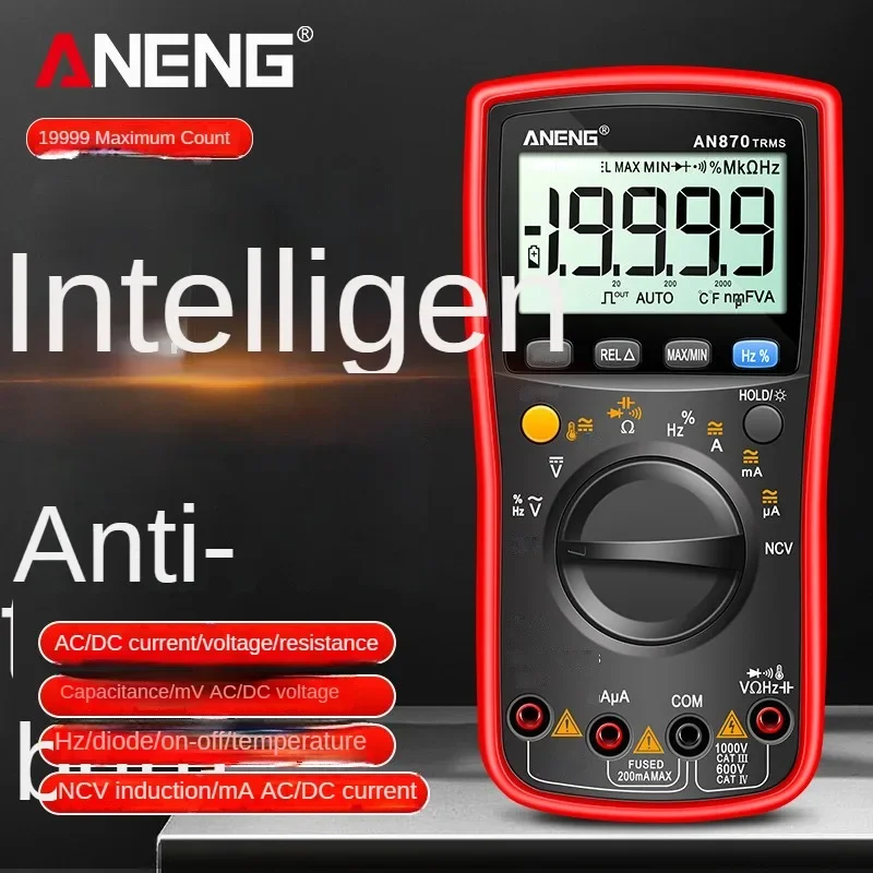 

ANENG 870 High-precision four-and-a-half-digit digital multimeter, fully automatic electrician maintenance measuring instrument