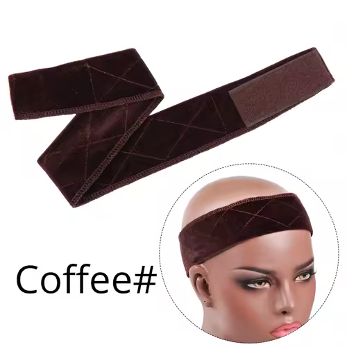 Nunify Non-slip Soft Velvet Women  Wig Grips Headband Women Velvet Wig Accessories Grip Scarf Headband Adjustable - Image 8