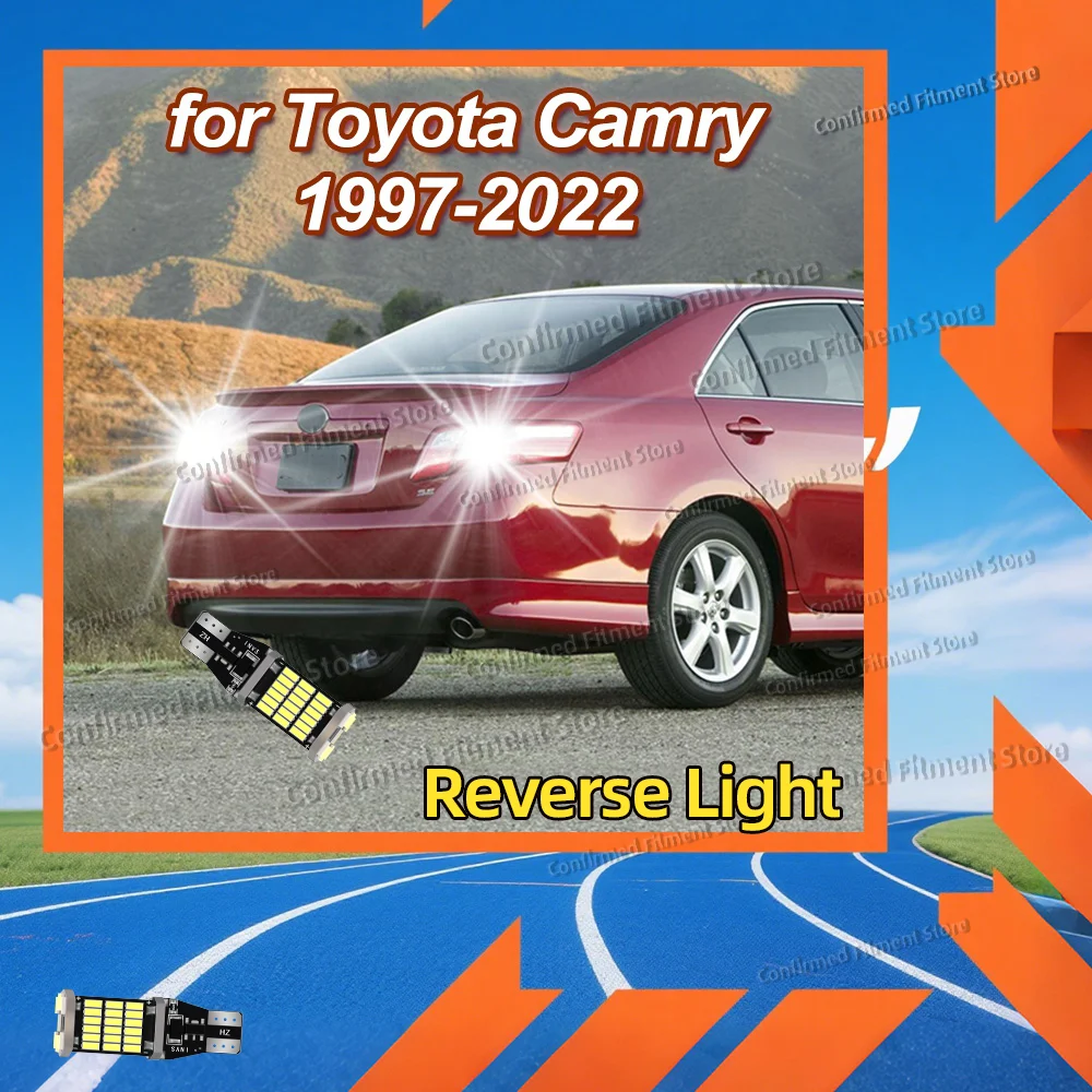 2PCS 921 T15 W16W LED Canbus Reverse Light White Backup Lamp for Toyota Camry 1997-2022 2005 2006 2007 2008 2009 2010 2011