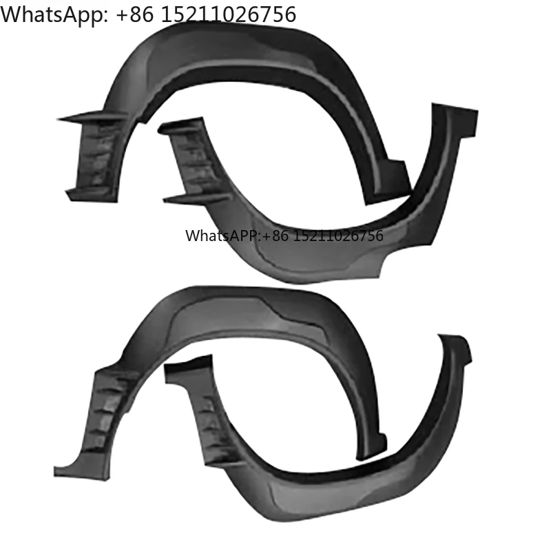 Accesorios de coche Venta caliente 4x4 mayorista todoterreno Material ABS bengalas de ruedas para Toyota Hilux Revo 2016 en adelante