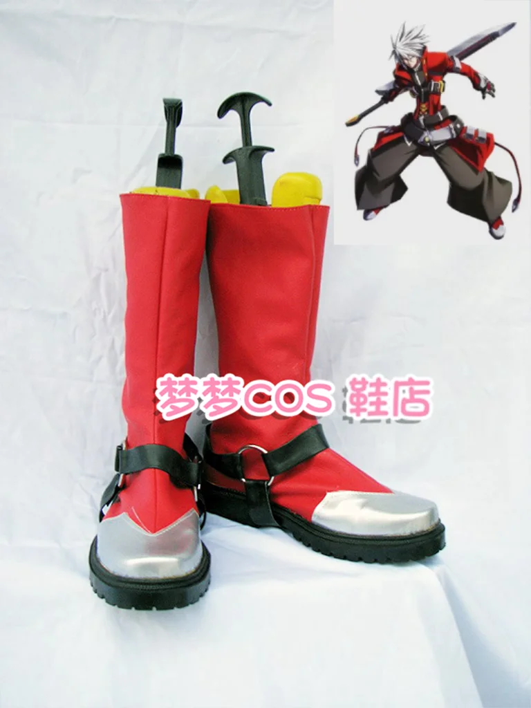 

Blazblue Ragna The Bloodedge обувь для косплея ботинки аниме Хэллоуин костюм аксессуары реквизит