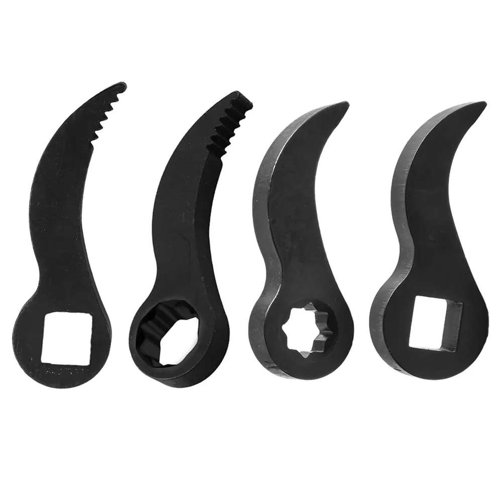 4Pcs 크로우 바 어댑터 헤드 도구 조정 가능한 프라이 바 렌치 어댑터 헤드 새로운 제거 도구 Openend 렌치 맞는 1/2inch
