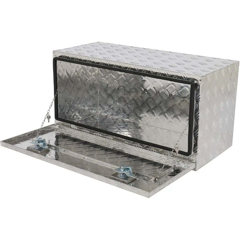 

Алюминиевый ящик для инструментов под корпусом, 30 л x 18 В x 17 Вт, квадратный органайзер для хранения вещей для грузовых автомобилей и прицепов на колесах