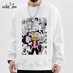 Unisex Seven Deadly Sins Men Sweatshirt Kawaii Japan Anime Nanatsu No Taizai Meliodas Manga Graphic Women Hoodie Tops Streetwear