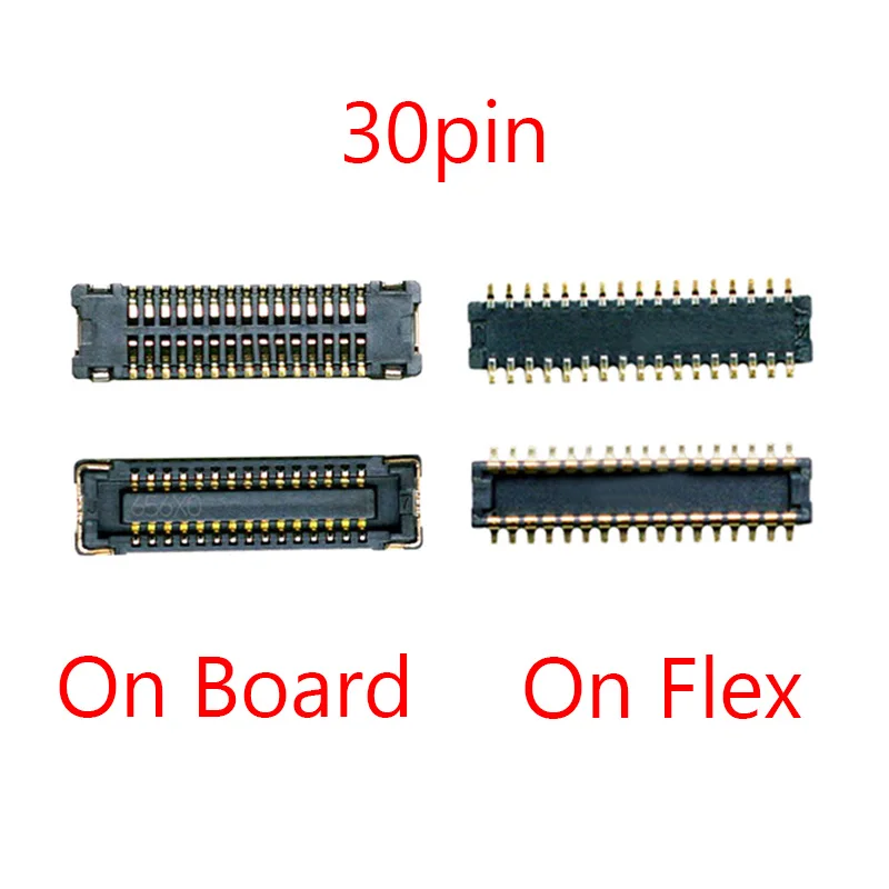 2Pcs 30pin LCD Screen Display Flex FPC Connector On Board For Huawei Play 6 MYA-AL10/Y5 2017 MYA-L22/Nova Young 4G LTE/Y6 2017