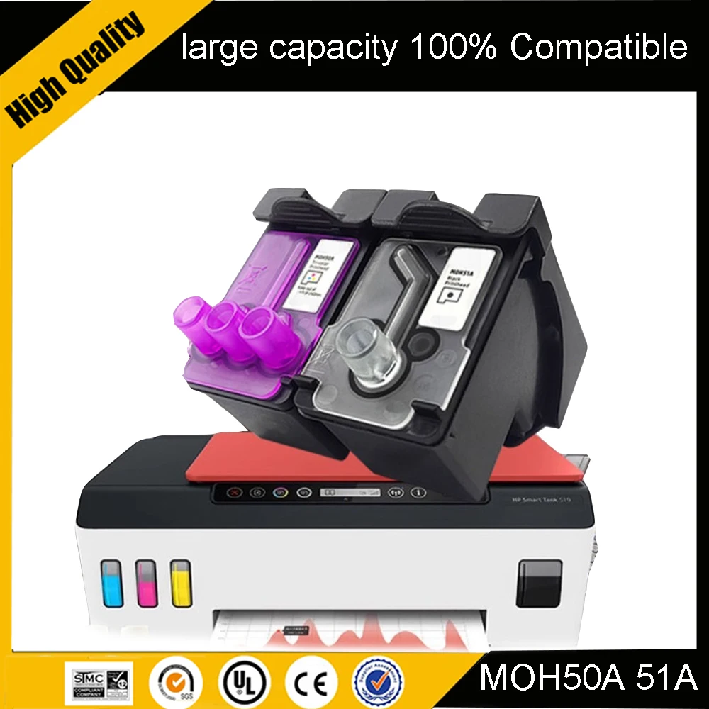 GT50 GT51 GT52 Printhead Remanufactured M0H50A M0H51A For HP Ink Tank 310 410 318 319 418 GT5822 GT5810 GT5820 Printer Head