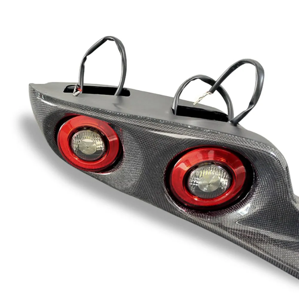 

Carbon Fiber Rear Lamp Surround Spoiler Wing With Tail LED Lamp Lights Fit for 1992-2002 RX7 FD3S RE Style Car Tuning