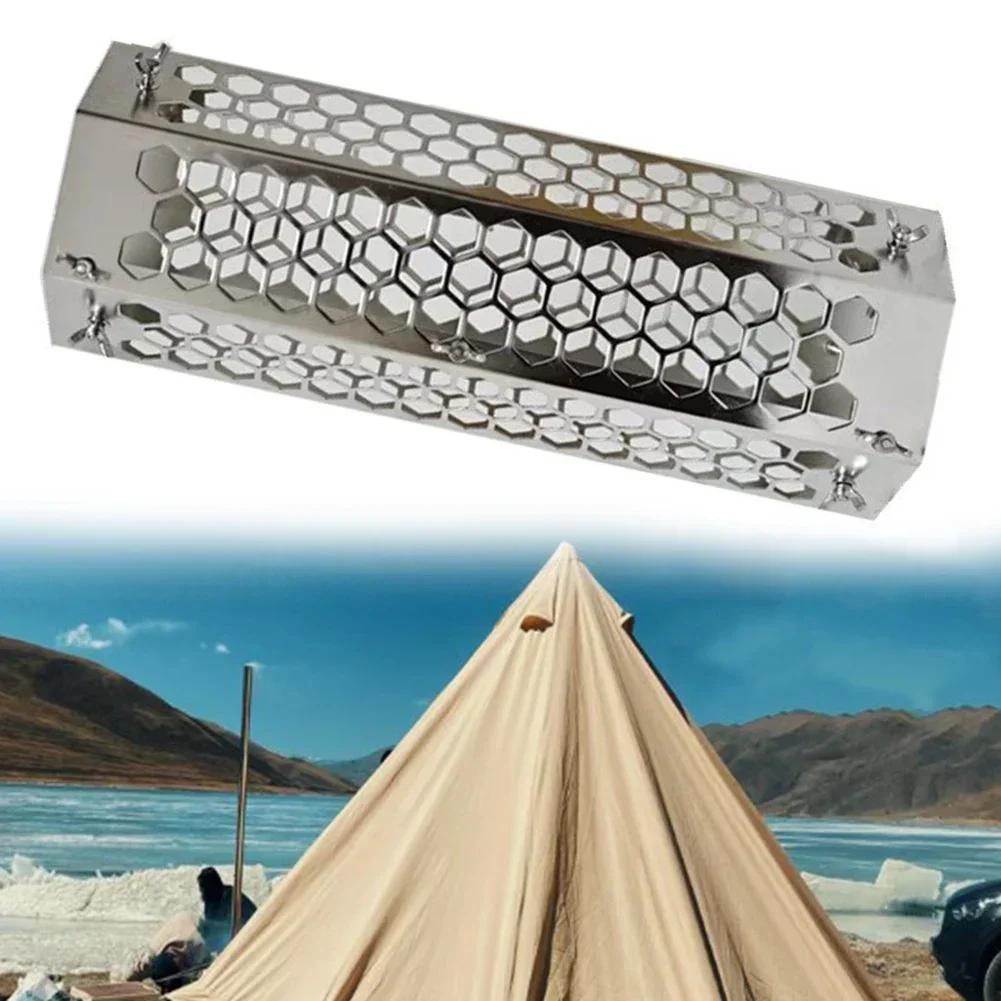 Outdoor Chimney Net Camping Hot Tent Wood Stove Adjustable Screw Rod Approx. 40*12*12cm Chimneys Of 5cm-10cm Camping