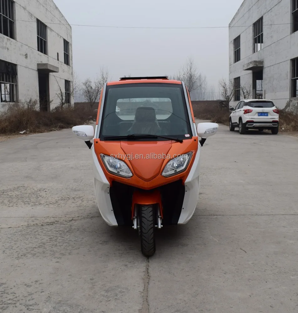 New energy 3 wheels enclosed electric tricycle