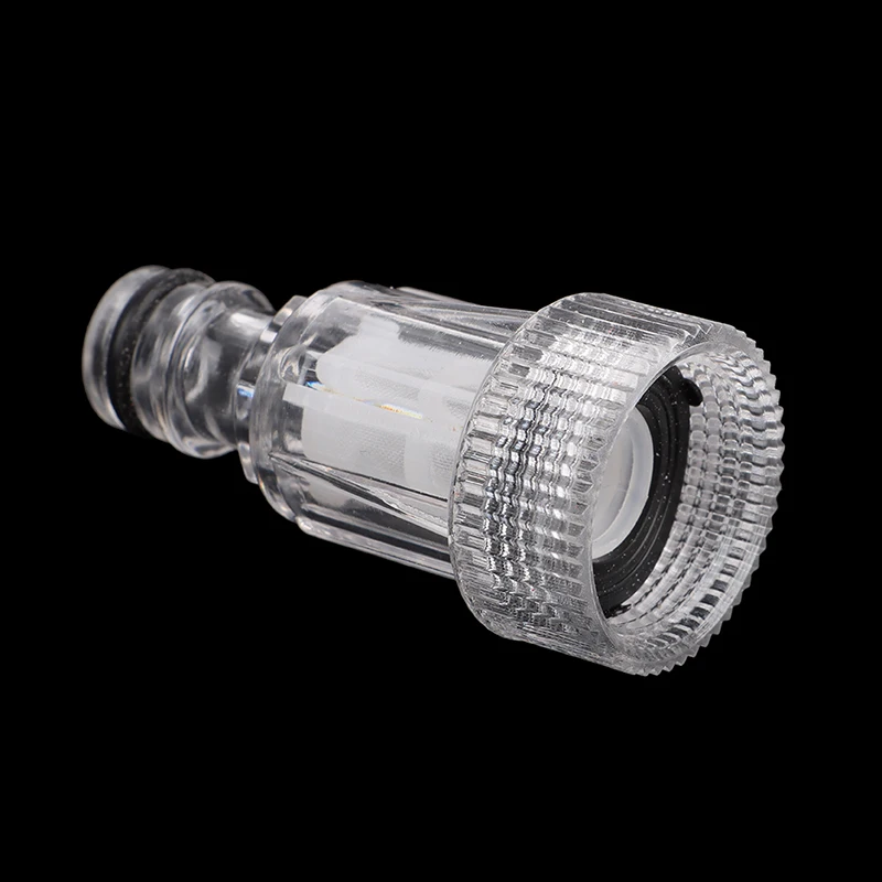 1 Pc 3/4" Garden Water Fast Connectors Car Washing Machine Universal Nipple Filter Pump Transparent Screen image 2