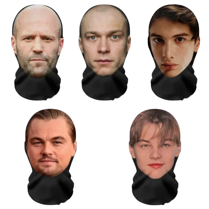 

1 шт., маска для лица исполнителя знаменитостей, реквизит, костюм для вечеринок, косплей, креативная полнолицевая маска с 3d принтом, голова 2026, новинка