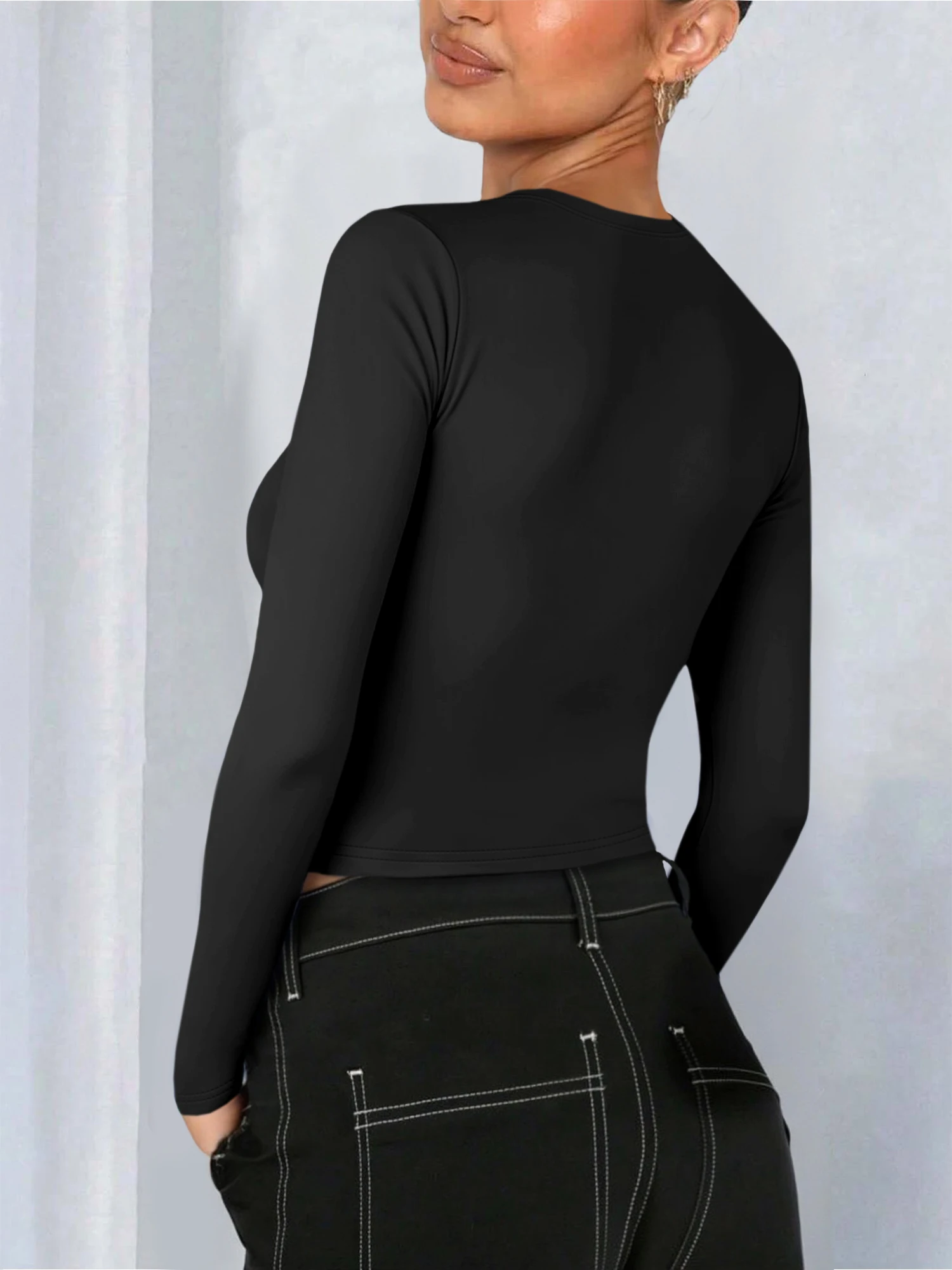 Daily Casual Women Crew Neck L - Crop Top Women review and price