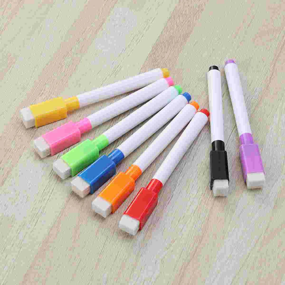 Whiteboard Dry Markers Erase Supplies Wipe Magnetic Erasable Board Marker White Eraser Small Magnet Pen Drawingschool Pens