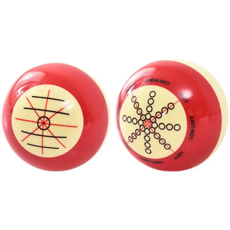 

Red And White Training Billiard Cue Ball 1-1/2 Standard 57.2mm American Advanced Training Ball Artifa Entertainment Equipment