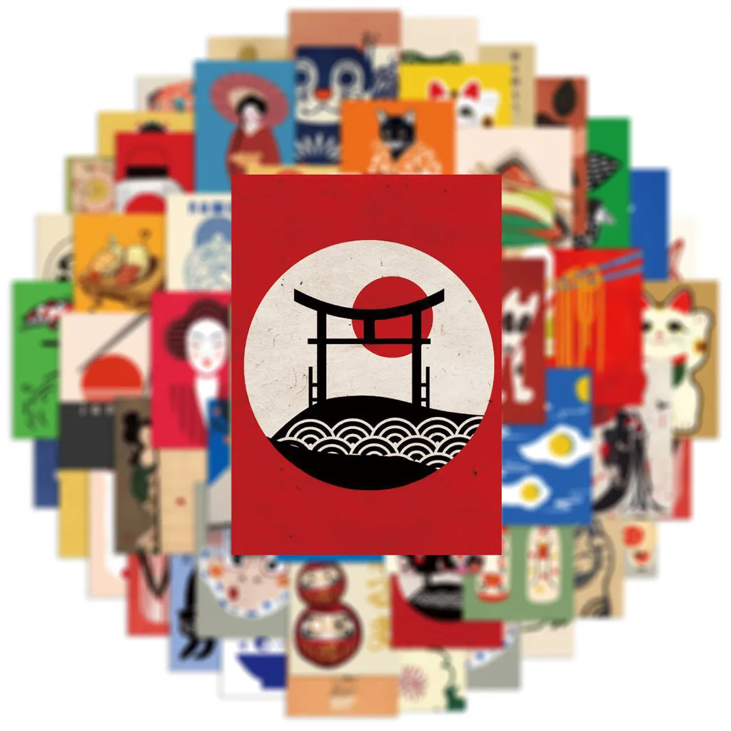 مجموعة ملصقات باستيل مانغا (50 ورقة) |   شارات قابلة للإزالة لألواح التزلج والكمبيوتر المحمول (لاصق خالٍ من مادة BPA) متجر AnimeWorlds