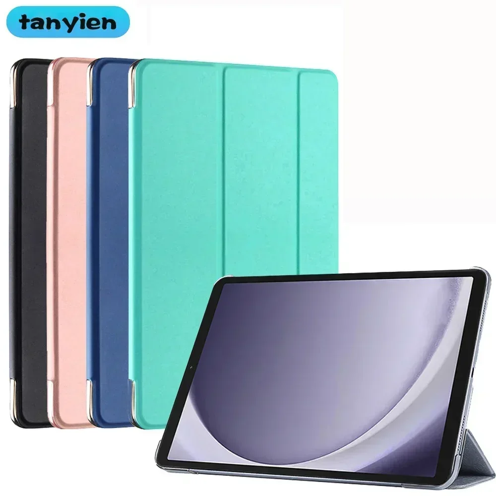 Tablet Case For Samsung Galaxy Tab A9 8.7 2023 SM-X110 SM-X115 X110 X115 Trifold Magnetic Case PU Leather Stand Smart Flip Cover