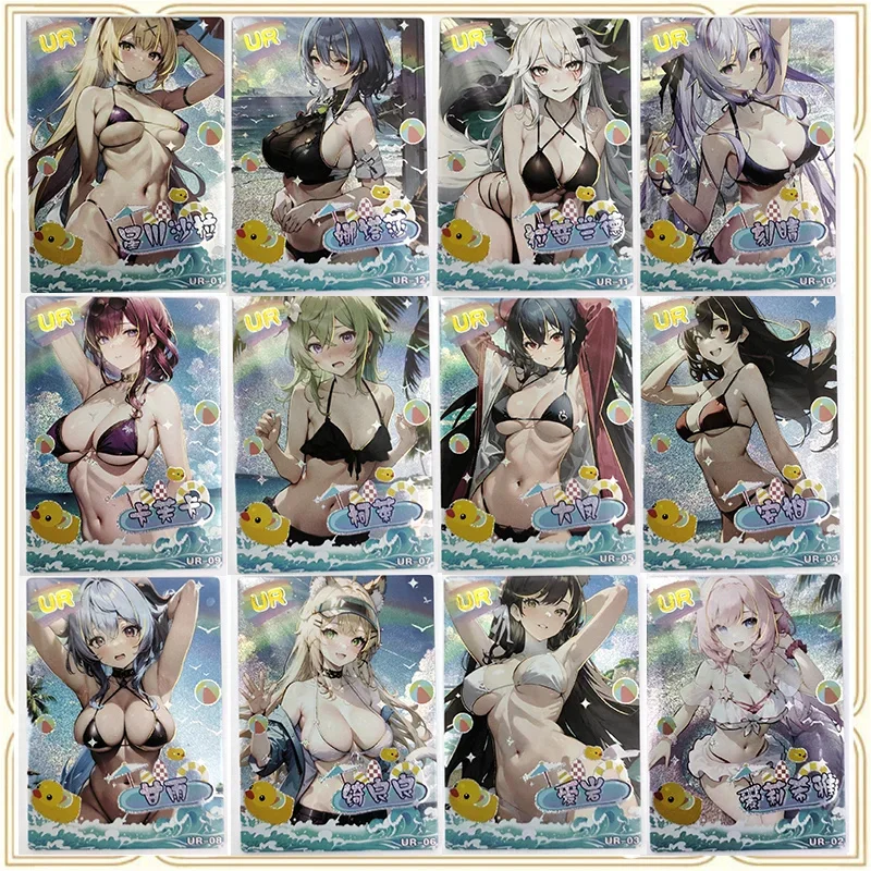 

Anime Peach Party UR Elysia Raiden Mei Kiana Kaslana Murata Himeko Sexy Collection Cards Boys Toys Christmas Birthday Presents