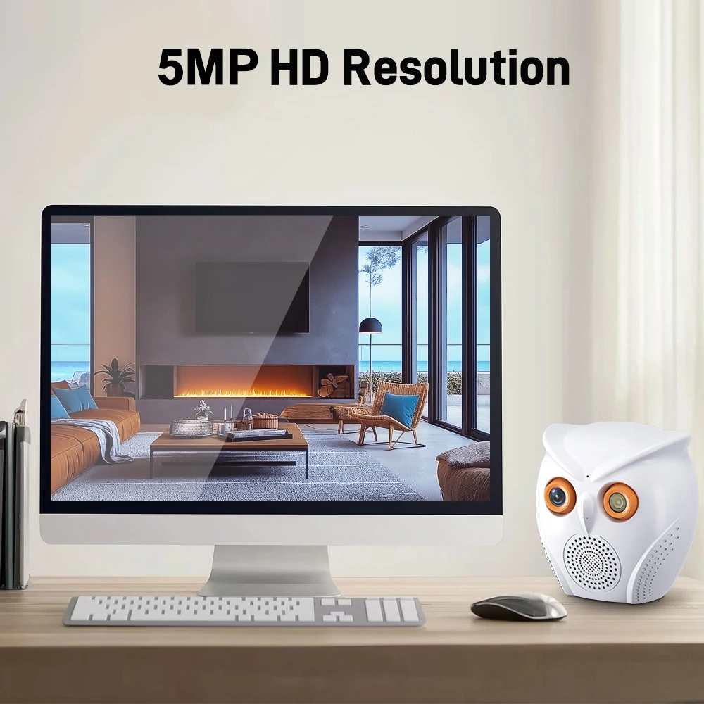 Owl Shaped 5MP Wifi…