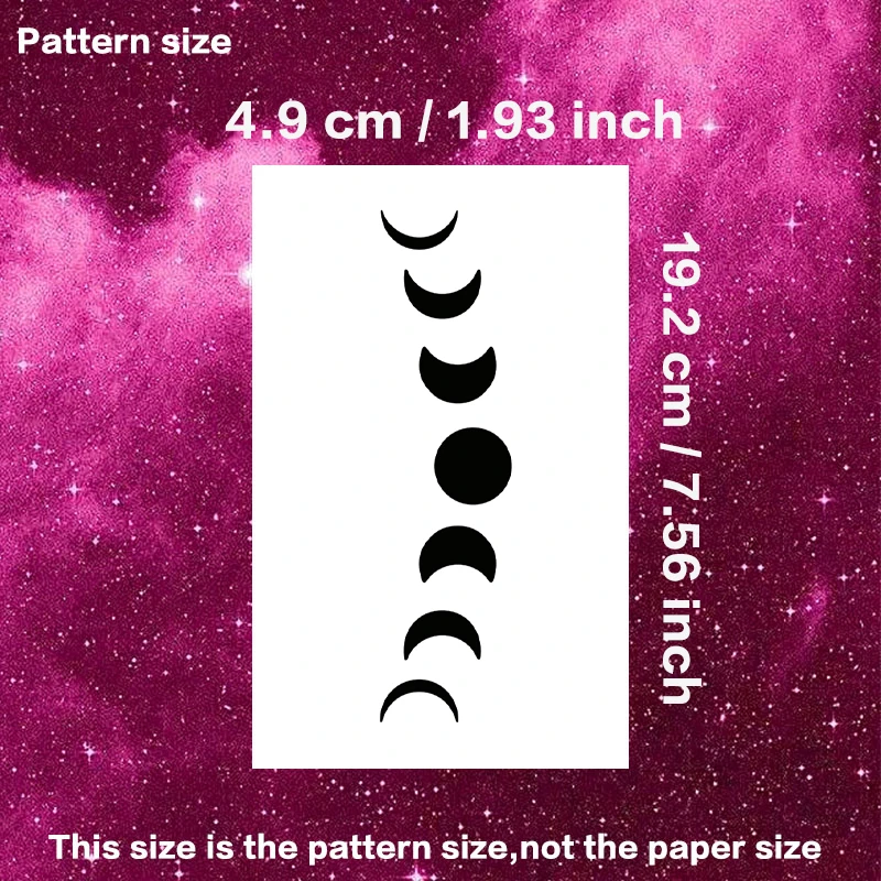 الوشم المؤقت وهمية الوشم البوهيمي القمر العشبية عصير الوشم ملصقات شبه دائمة الوشم اكسسوارات Bodyart حزب الفن هدية